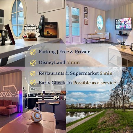 Once Upon A Time - 7Min From Disneyland - Free Private Parking - Self Checkin - Balcony - Barbecue Magny-le-Hongre Exteriör bild